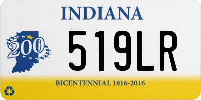 IN license plate 519LR