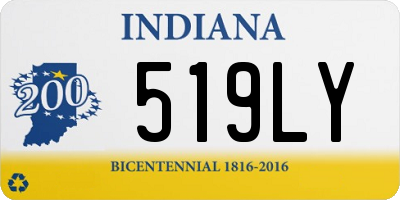 IN license plate 519LY
