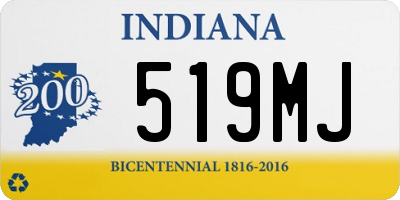 IN license plate 519MJ