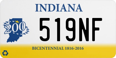 IN license plate 519NF