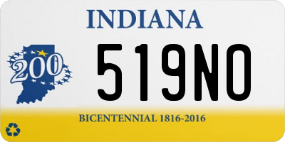 IN license plate 519NO
