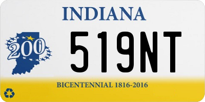 IN license plate 519NT