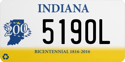 IN license plate 519OL