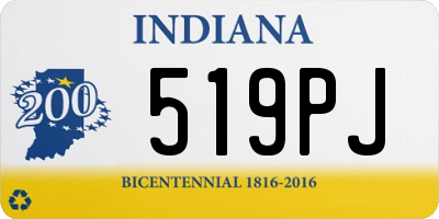 IN license plate 519PJ