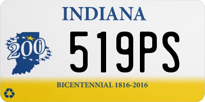 IN license plate 519PS