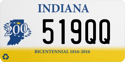 IN license plate 519QQ