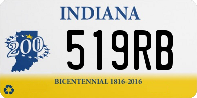 IN license plate 519RB