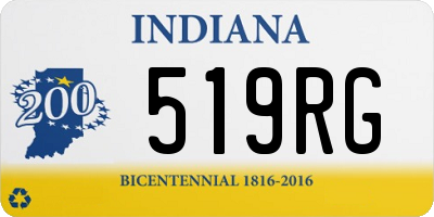 IN license plate 519RG