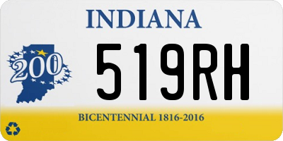 IN license plate 519RH