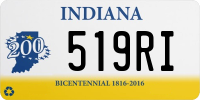 IN license plate 519RI