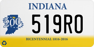 IN license plate 519RO