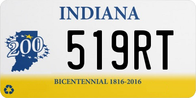 IN license plate 519RT