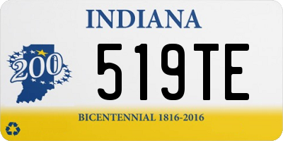 IN license plate 519TE