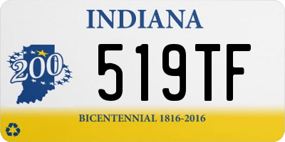 IN license plate 519TF