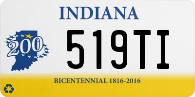 IN license plate 519TI