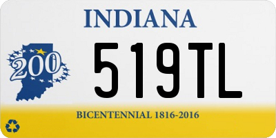 IN license plate 519TL