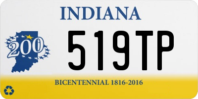 IN license plate 519TP