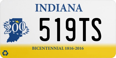 IN license plate 519TS