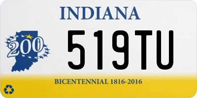 IN license plate 519TU