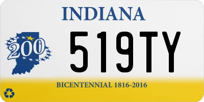 IN license plate 519TY