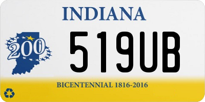 IN license plate 519UB