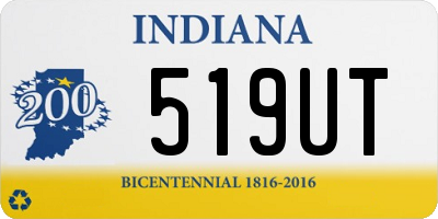 IN license plate 519UT