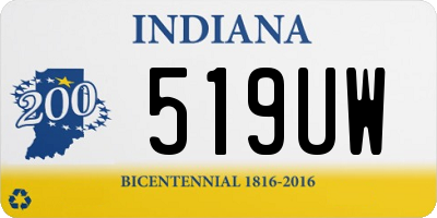 IN license plate 519UW