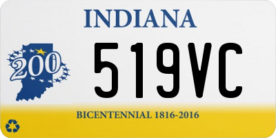 IN license plate 519VC