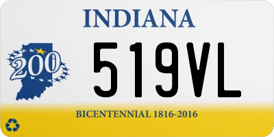 IN license plate 519VL