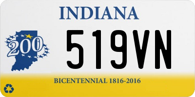 IN license plate 519VN