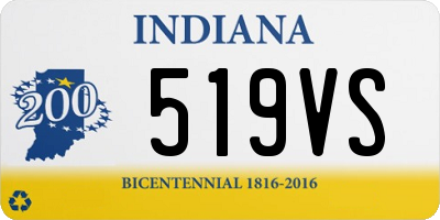 IN license plate 519VS