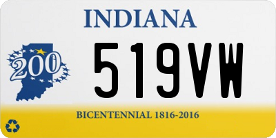 IN license plate 519VW