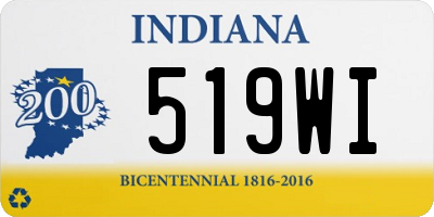 IN license plate 519WI