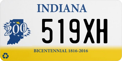 IN license plate 519XH