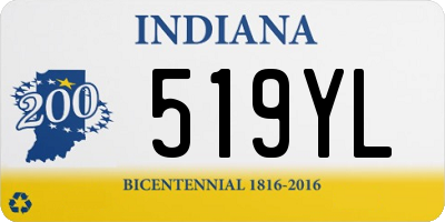 IN license plate 519YL