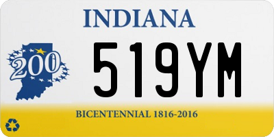 IN license plate 519YM