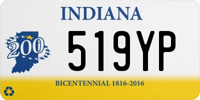 IN license plate 519YP