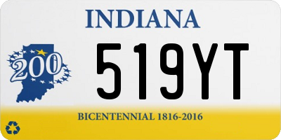 IN license plate 519YT