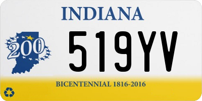 IN license plate 519YV