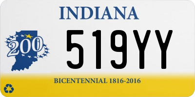 IN license plate 519YY