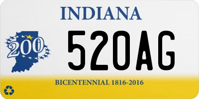 IN license plate 520AG