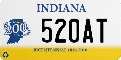 IN license plate 520AT