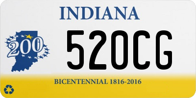 IN license plate 520CG