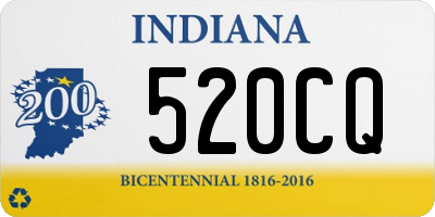IN license plate 520CQ