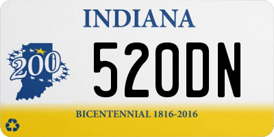 IN license plate 520DN