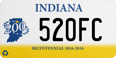 IN license plate 520FC