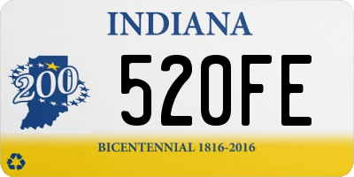 IN license plate 520FE