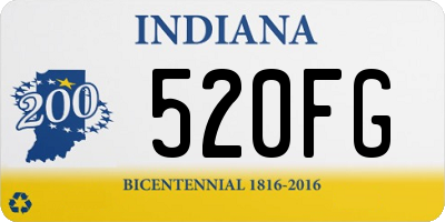 IN license plate 520FG