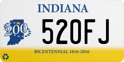 IN license plate 520FJ