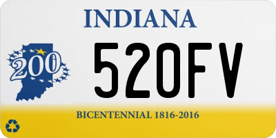 IN license plate 520FV